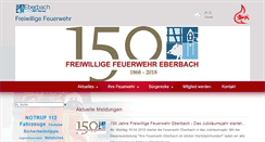 Desktop Screenshot of feuerwehr-eberbach.de