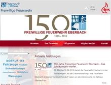 Tablet Screenshot of feuerwehr-eberbach.de